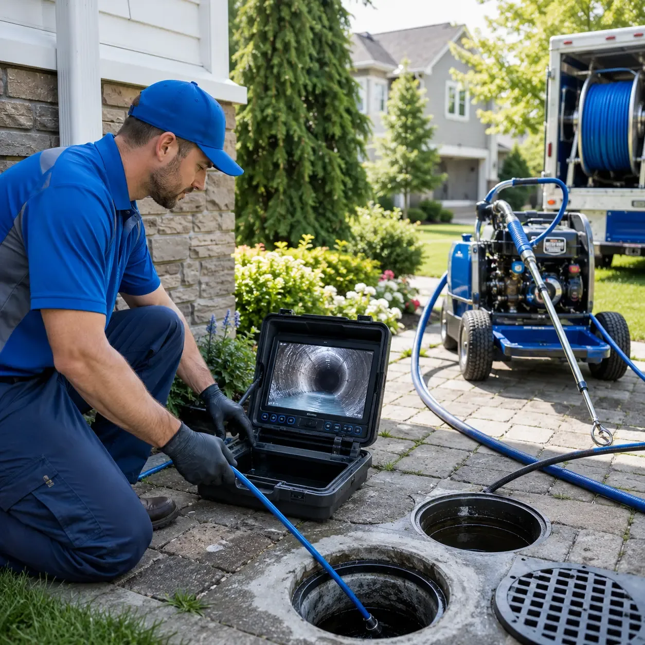 Outdoor drain cleaning professionals serving Van Lear, KY