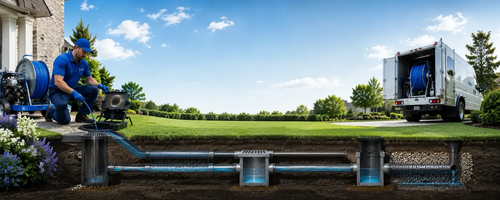 Outdoor drain cleaning information for Van Lear, KY